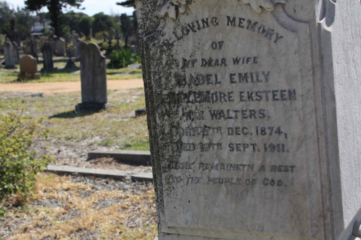 EKSTEEN Isabel Emily ?ore WALTERS 1874-1911
