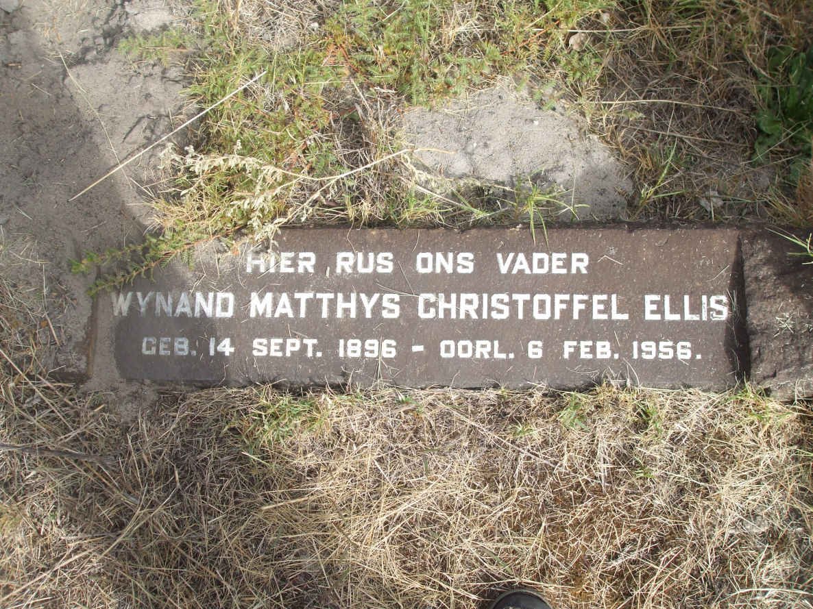 ELLIS Wynand Matthys Christoffel 1896-1956
