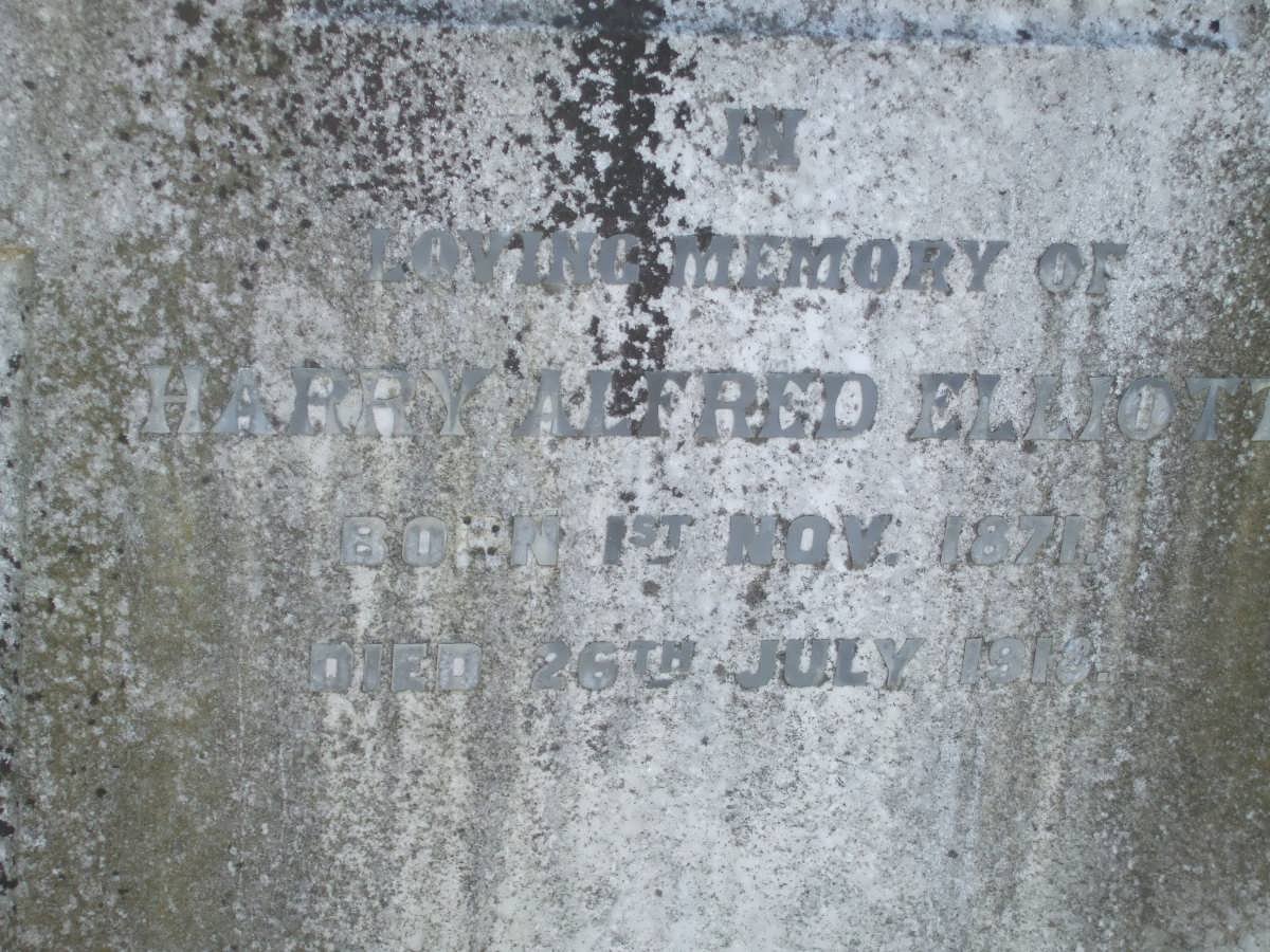 ELLIOTT Harry Alfred 1871-1916