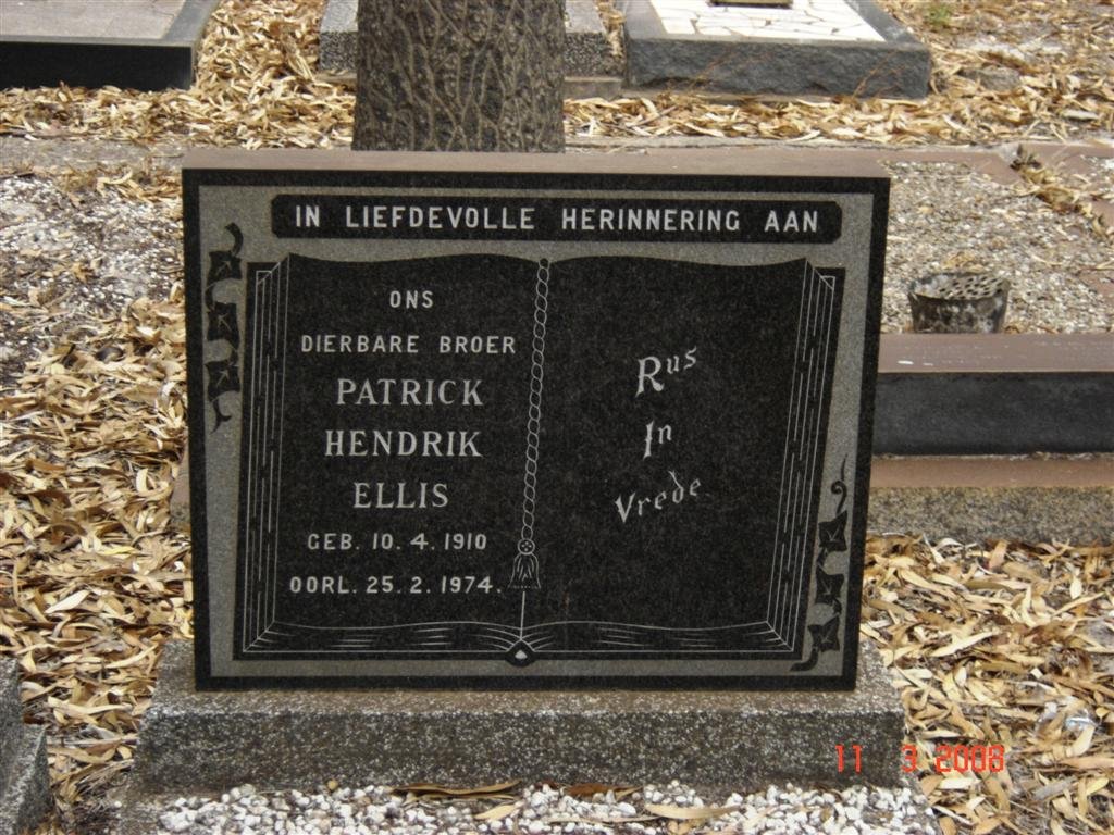 ELLIS Patrick Hendrik 1910-1974