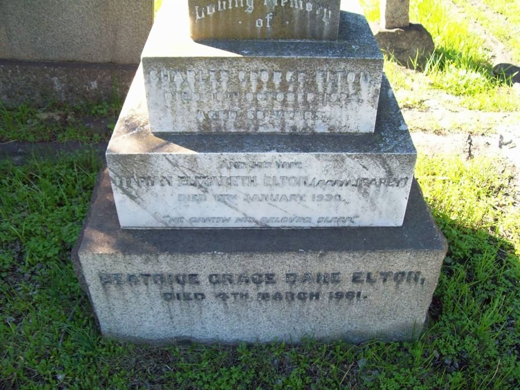 ELTON Charles George -1925 &amp; Marian Elizabeth MARLEY -1930 :: ELTON Beatrice Grace Marie -1961