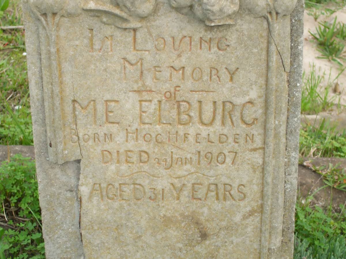 ELBURG M.E. nee HOCHFELDEN -1907