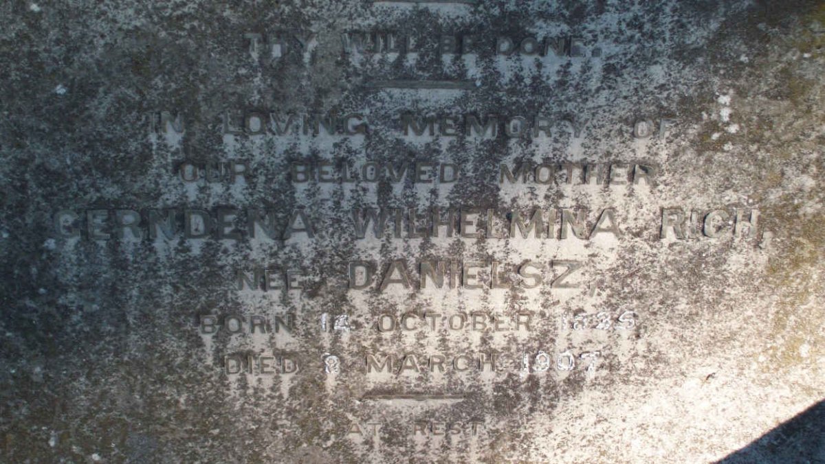 RICH Gerndena Wilhelmina nee DANIELSZ  1835-1907