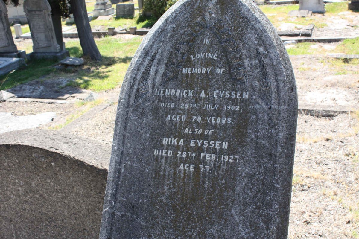 EYSSEN Hendrick A. -1902 &amp; Rika -1927