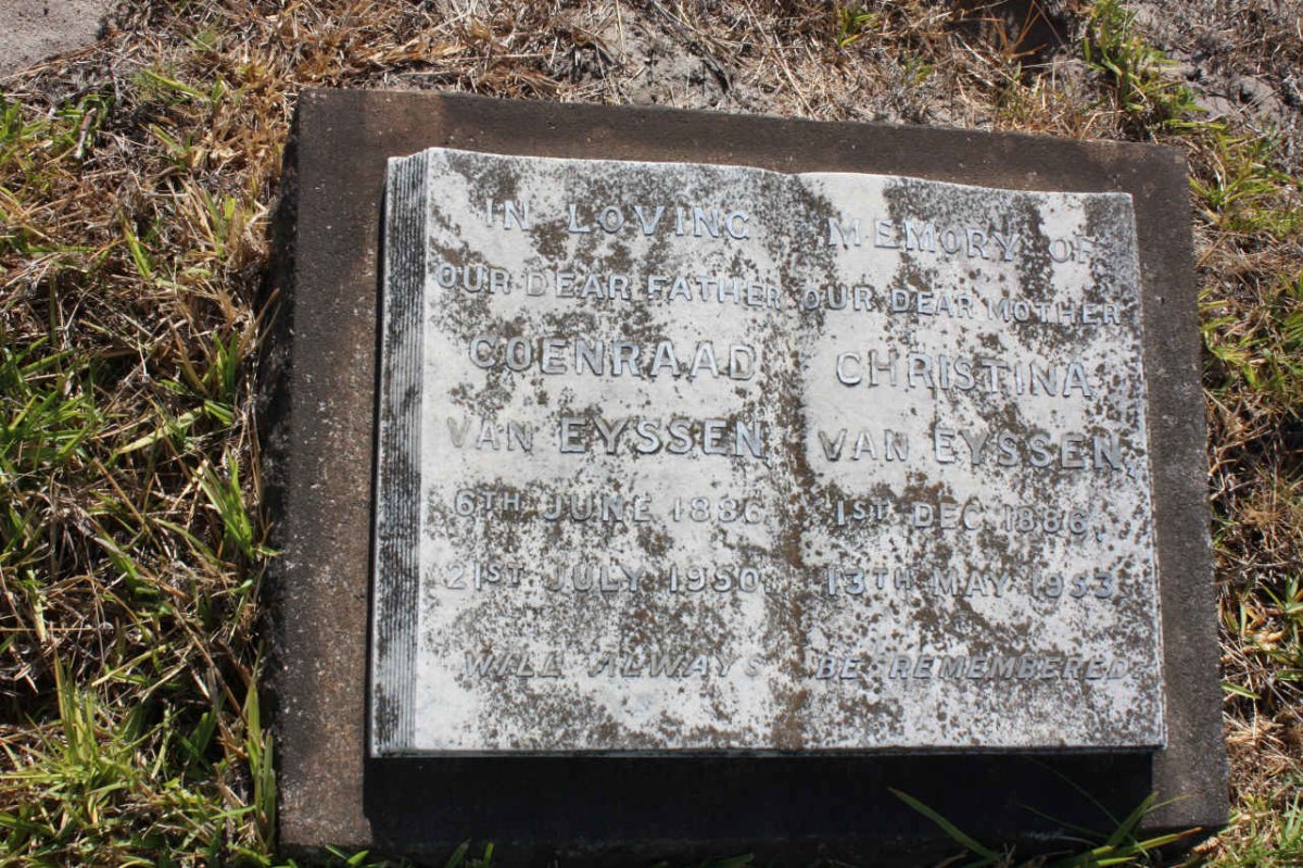 EYSSEN Coenraad, van 1886-1950 &amp; Christina 1886-1953