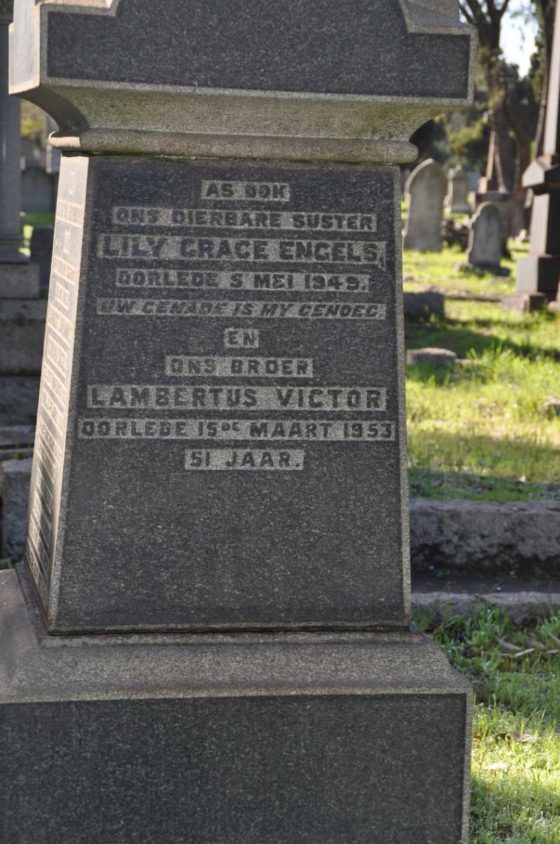 ENGELS Lily Grace -1949 :: ENGELS Lambertus Victor -1953