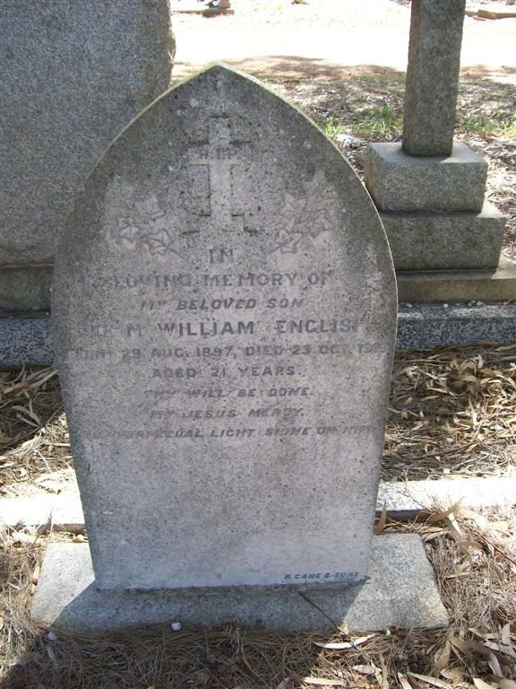 ENGLISH John William 1897-19??