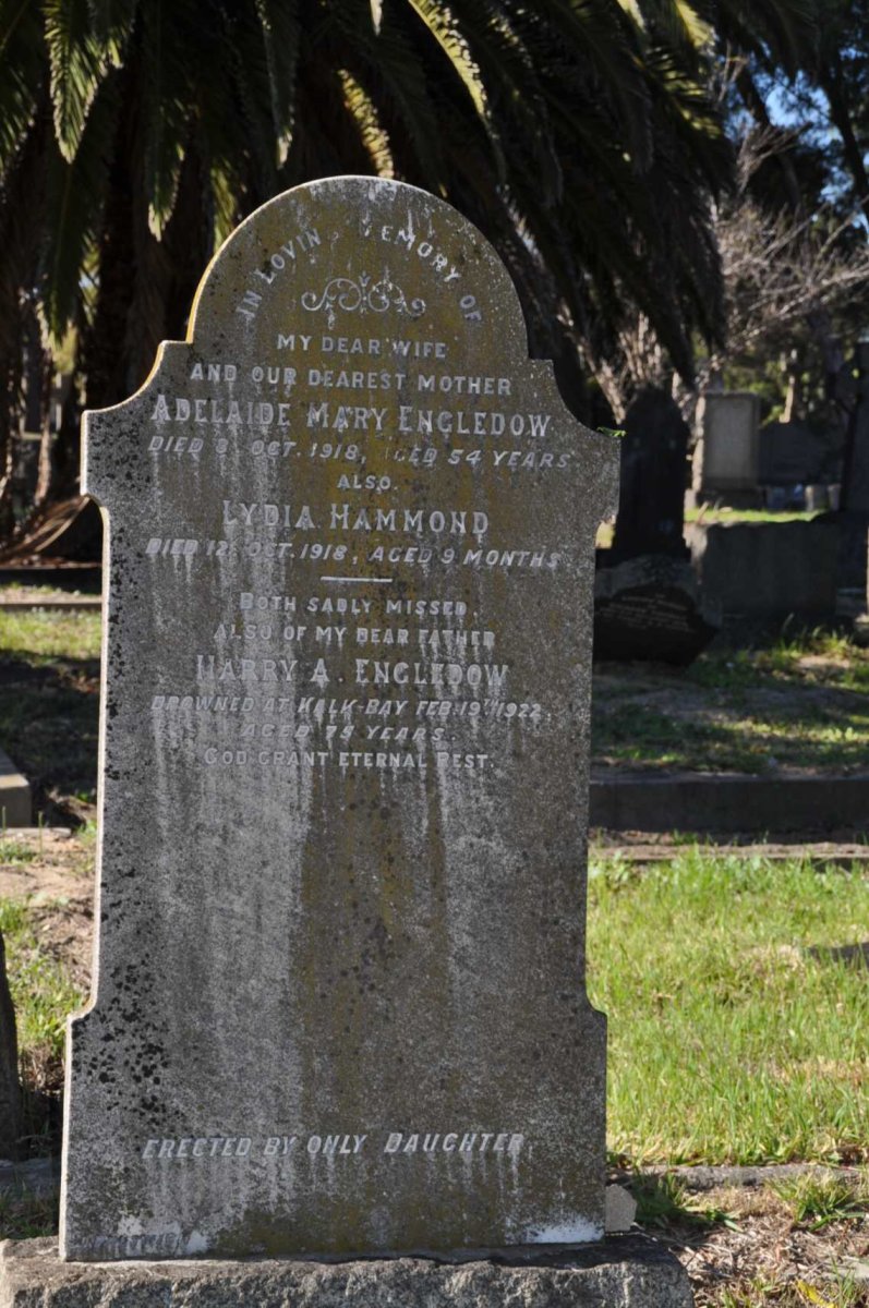 ENGLEDOW Harry A. -1922 &amp; Adelaide Mary -1918 :: HAMMOND Lydia -1918 