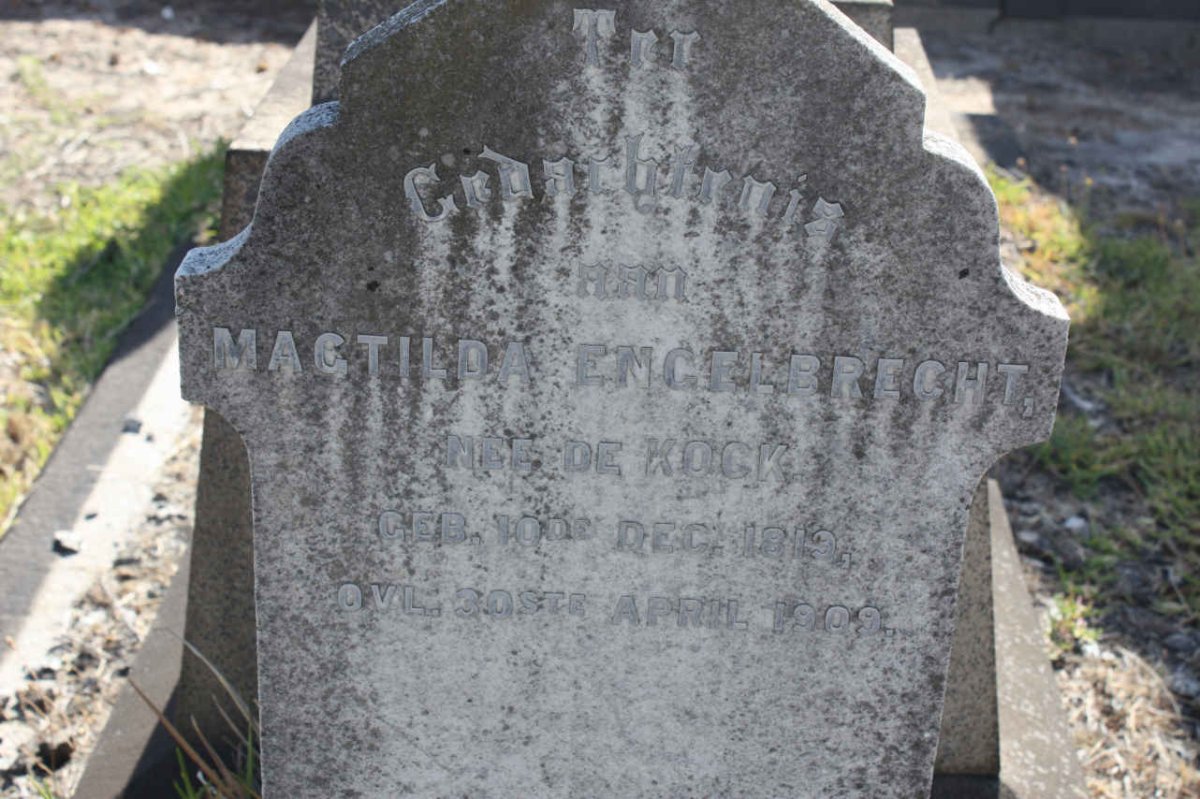 ENGELBRECHT Magtilda nee de KOCK 1819-1909