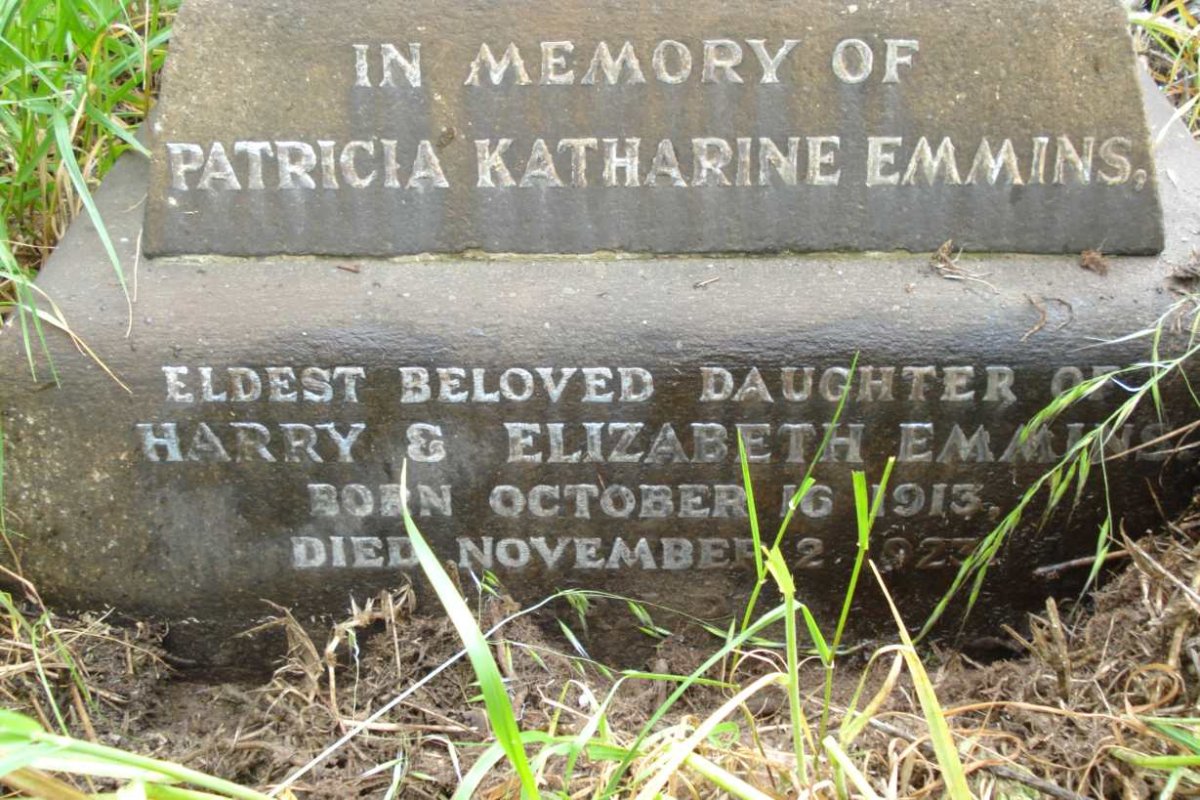 EMMINS Patrica Katharine 1913-1923