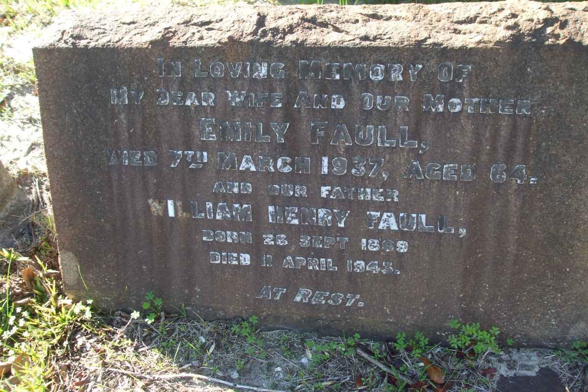 FAULL William Henry 1869-1943 &amp; Emily -1937