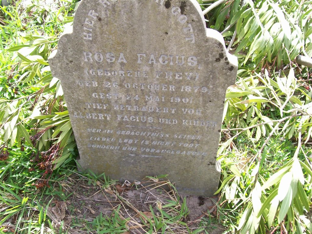 FACIUS Rosa nee KREV 1879-1901