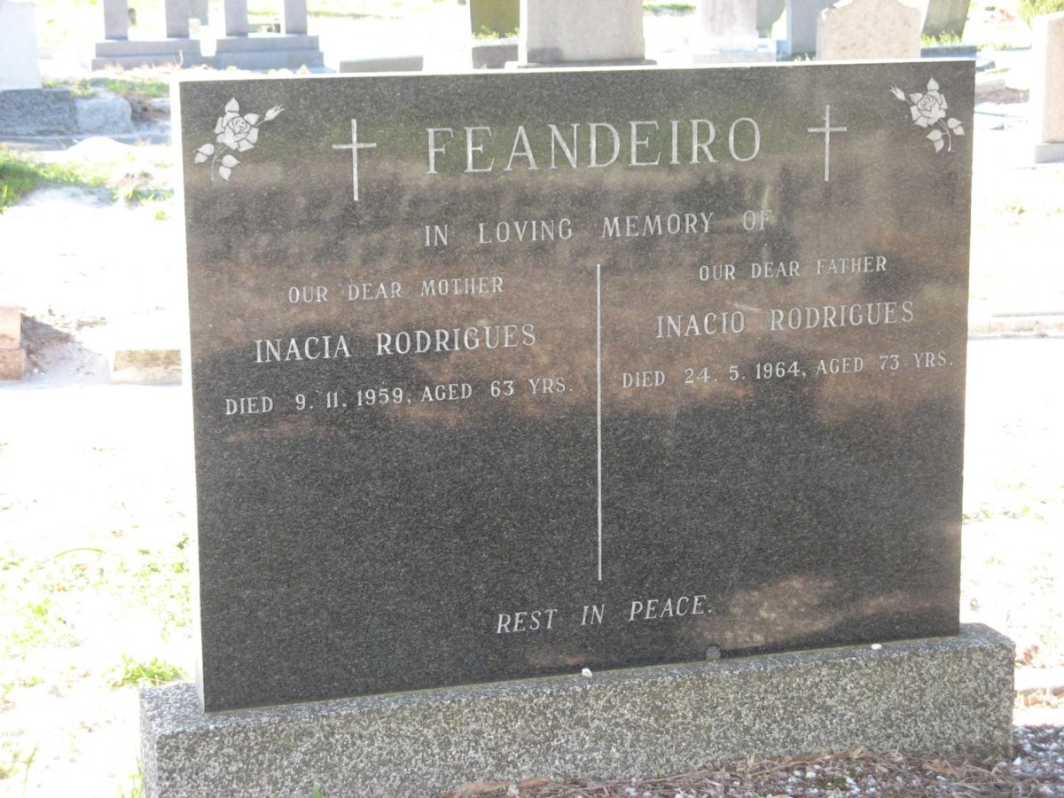 FEANDEIRO Inacio Rodrigues -1964 &amp; Inacia Rodrigues -1959