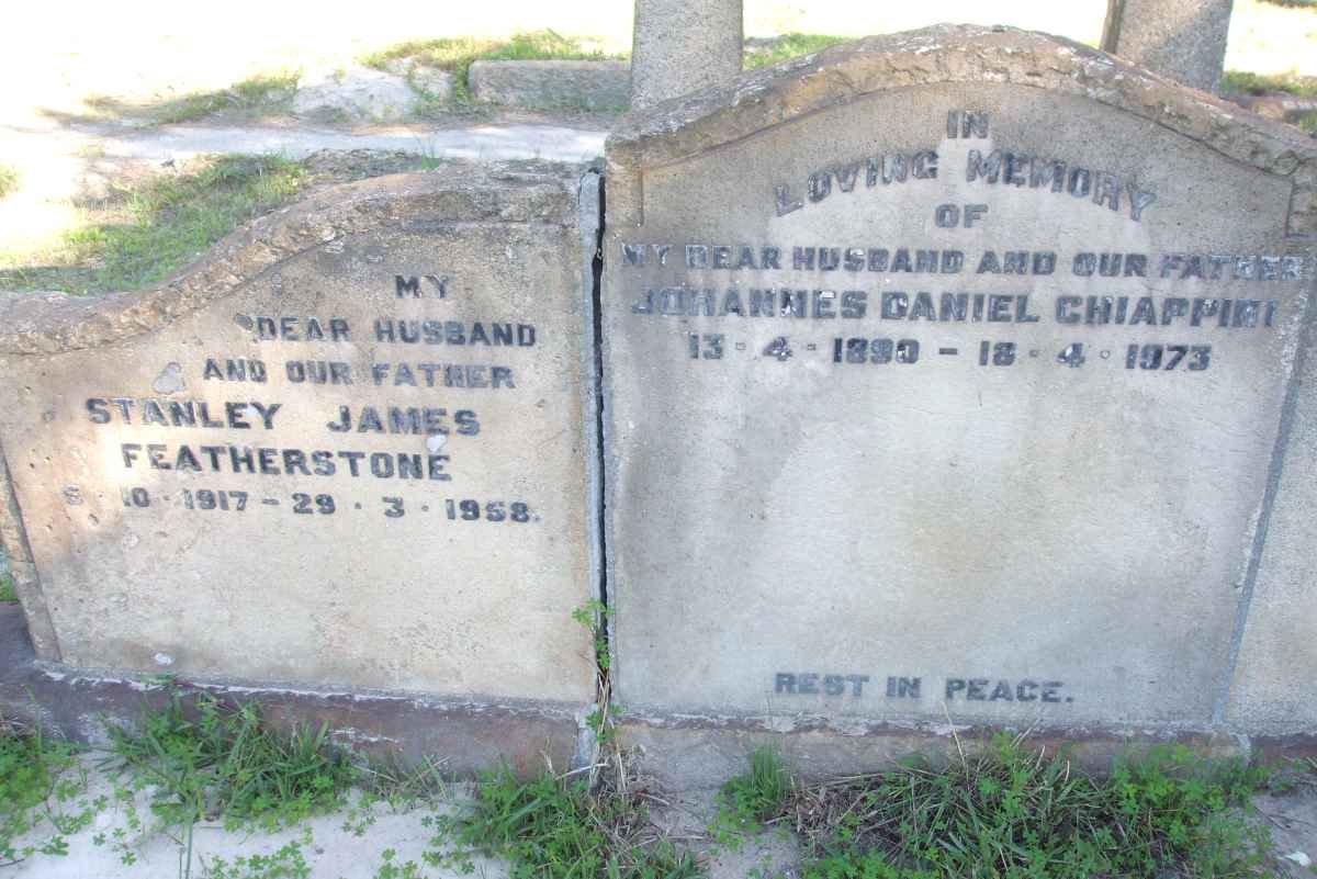FEATHERSTONE Stanley James 1917-1958 :: CHIAPPIER Johannes Daniel 1890-1973