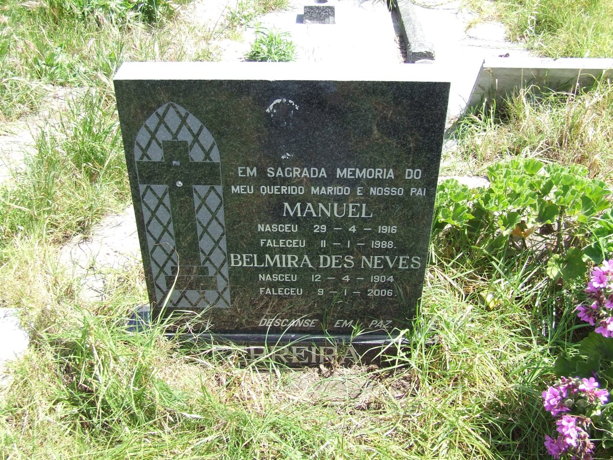 FERREIRA Manuel 1916-1988 &amp; Belmira Des Neves 1904-2006