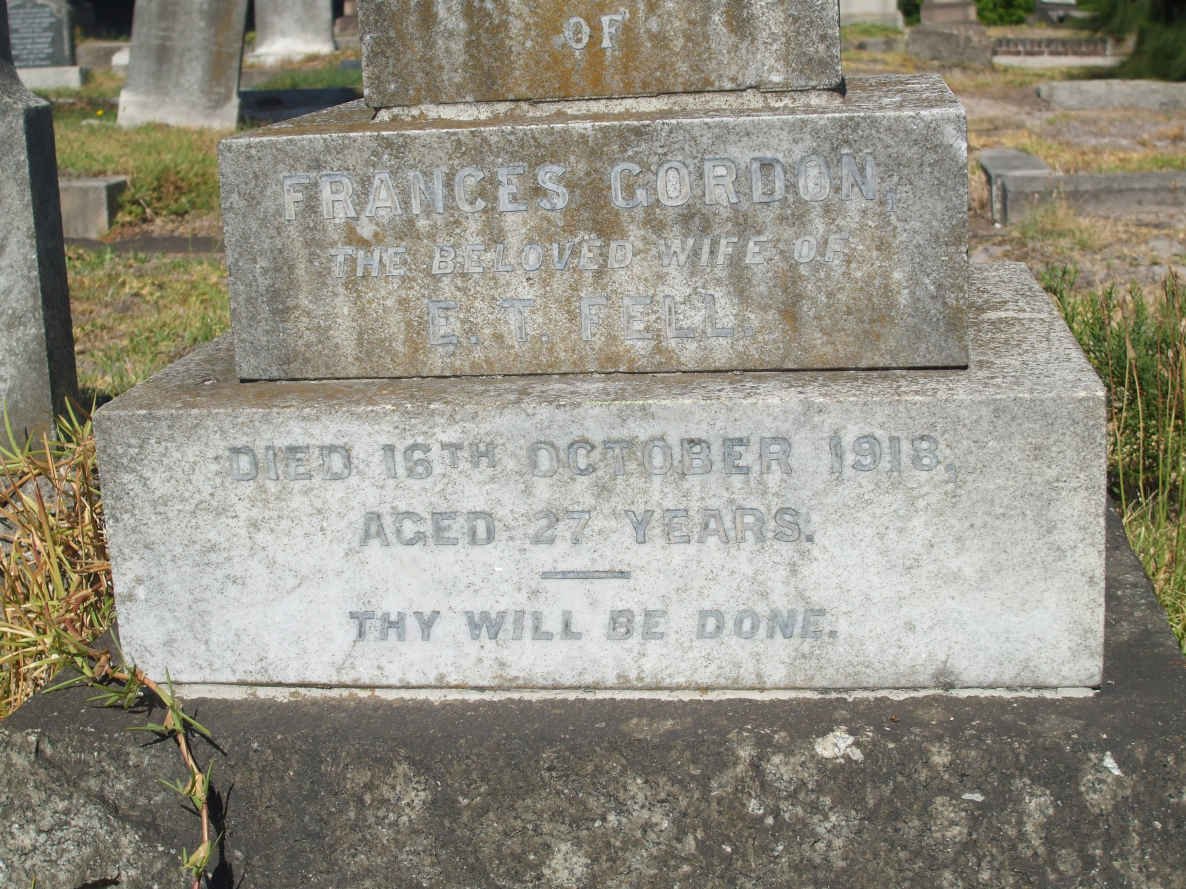 FELL Francis Gordon -1918