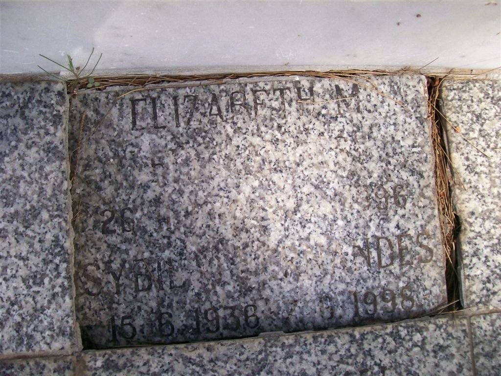 FERNANDES Sybil 1936-1998 :: ?? Elizabeth M. ??-1996