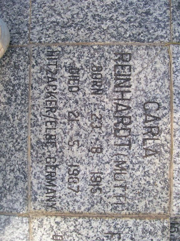 REINHARDT Carla 1915-1987