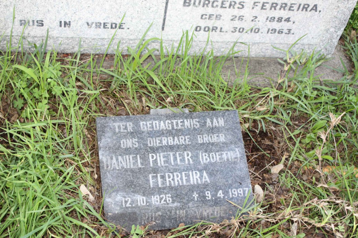 FERREIRA Daniel Pieter 1926-1997