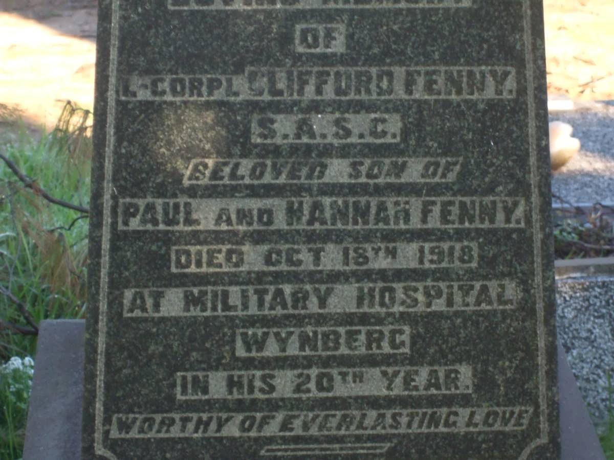 FENNY Clifford -1918