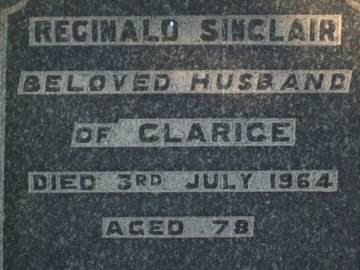 SINCLAIR Reginald -1964