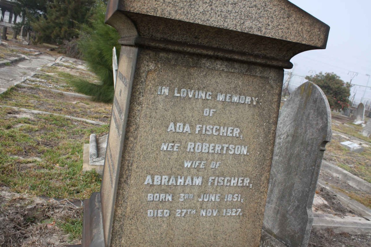 FISCHER Ada nee ROBERTSON 1851-1927