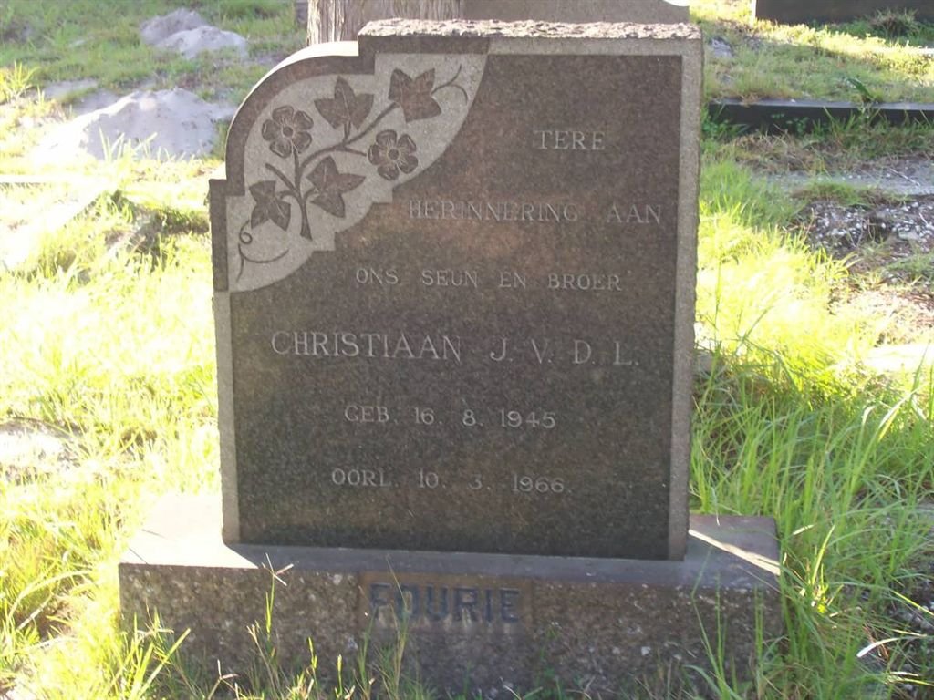 FOURIE Christiaan J.v.d.L 1945-1966