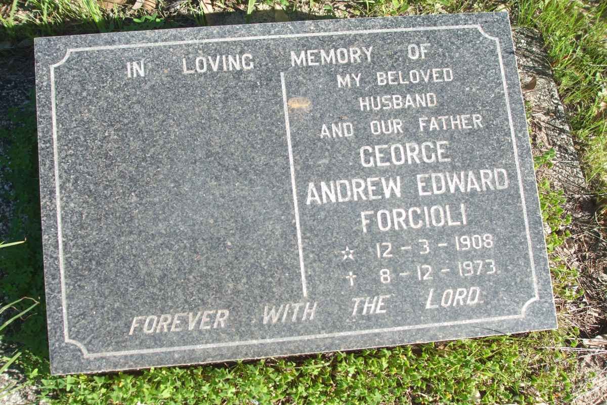 FORCIOLI George Andrew Edward 1908-1973