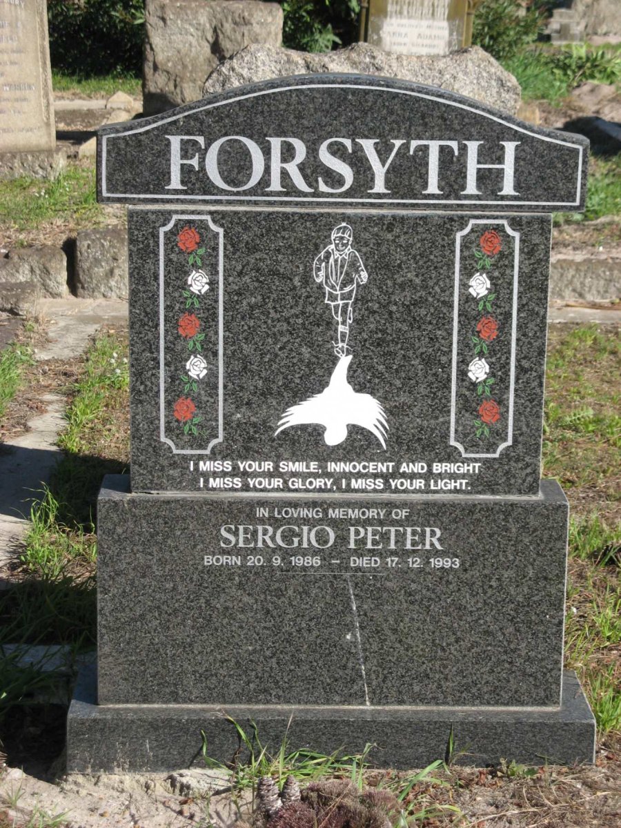 FORSYTH Sergio Peter 1986-1993