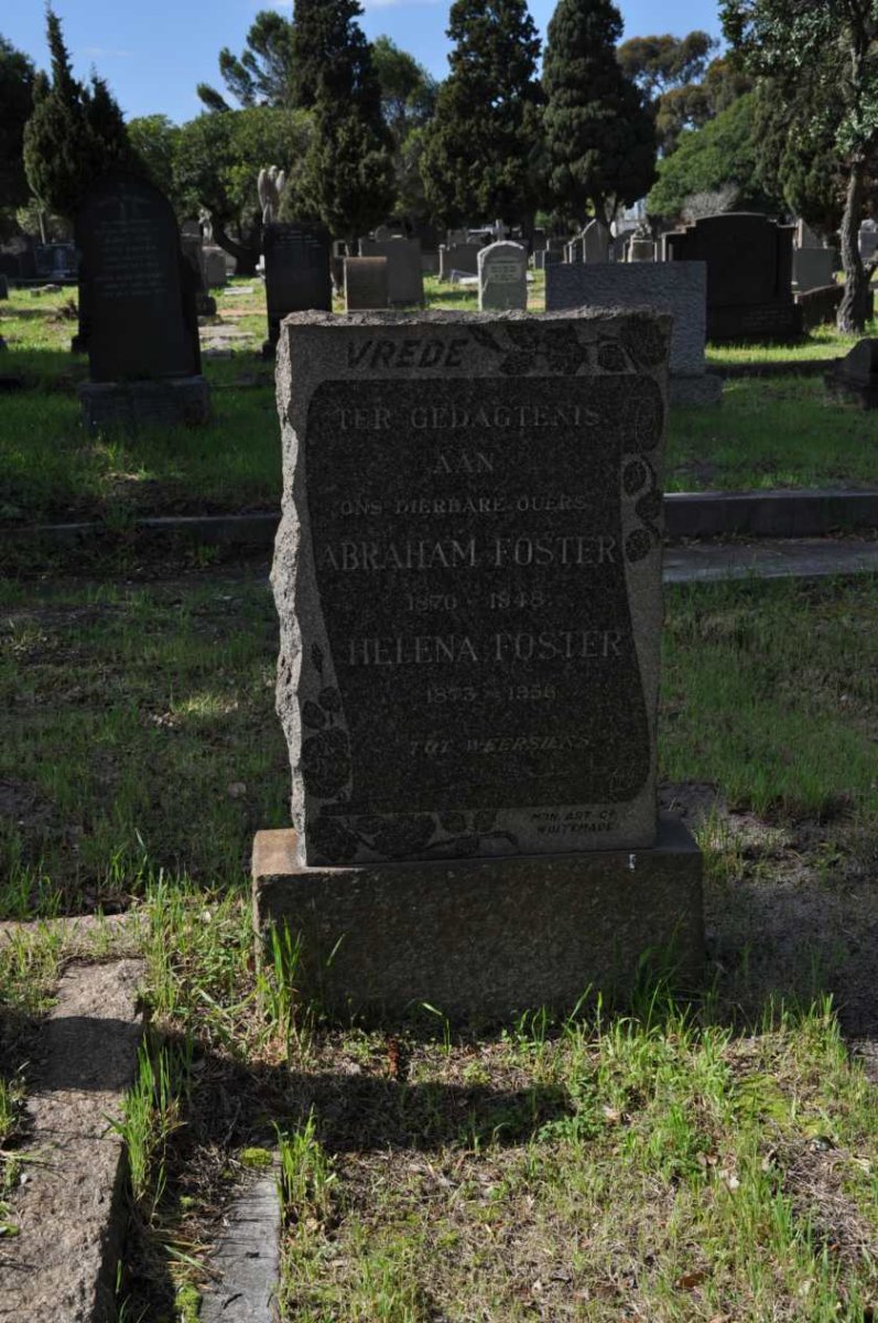 FOSTER Abraham 1870-1948 &amp; Helena 1873-1956