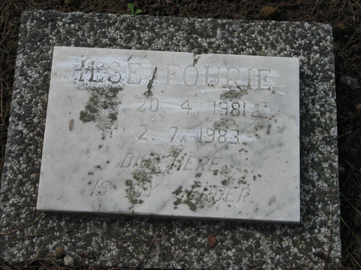 FOURIE Ilse 1981-1983