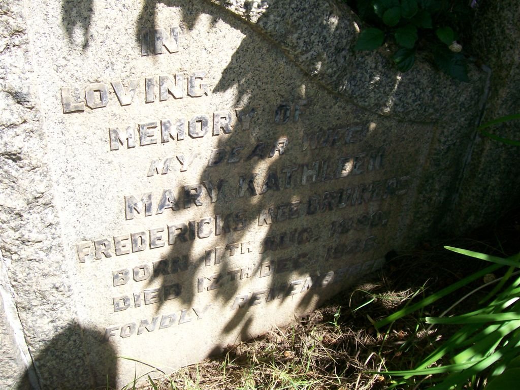 FREDERICKS Mary Kathleen nee ? ??-??