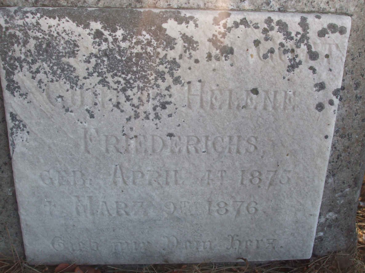FRIEDERICHS ? Helene 1875-1876