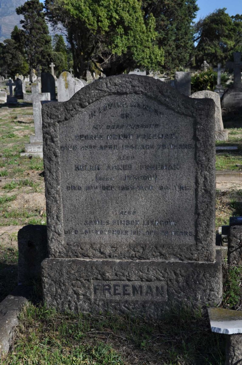 FREEMAN George Henry -1941 &amp; Helen Agnes LITHGOW -1959 :: LITHGOW James Simson-1913