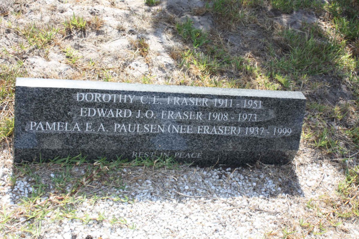 FRASER Edward J.O. 1908-1973 &amp; Dorothy C.E. 1911-1951 :: PAULSEN Pamela E.A. nee FRASER 1937-1999