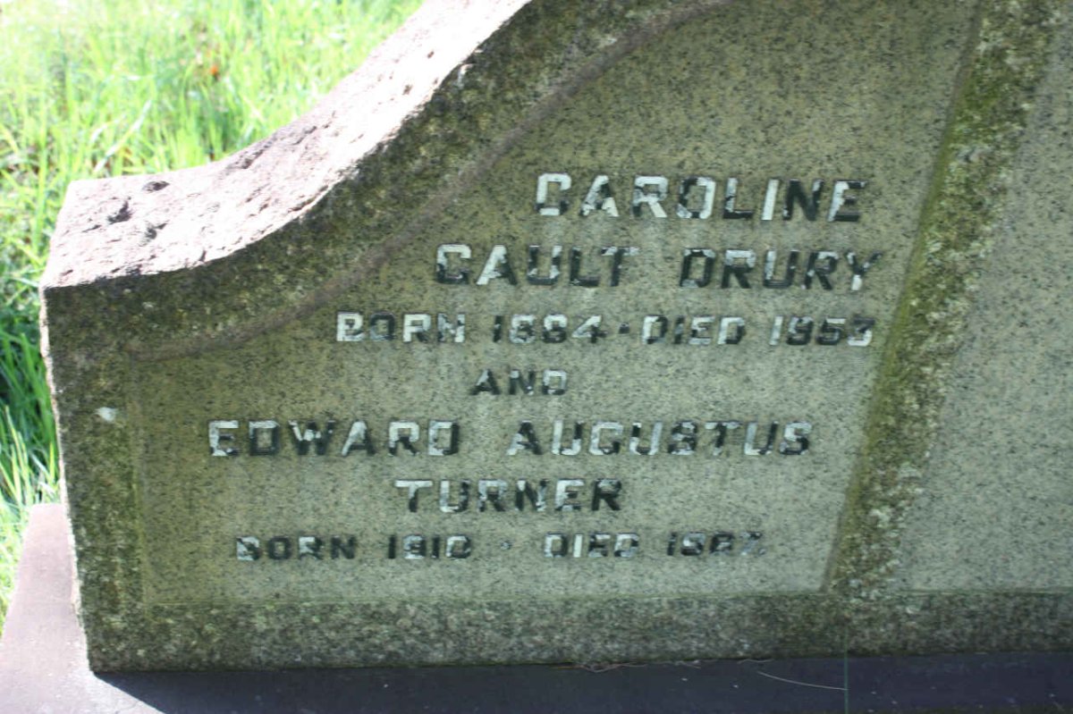 DRURY Caroline Gault 1894-1953 :: TURNER Edward Augustus 1910-1967