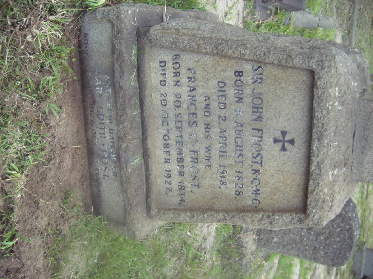 FROST John 1828-1918 &amp; Frances 1834-1927