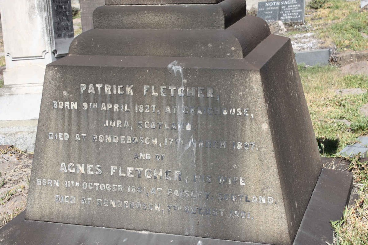 FLETCHER Patrick 1827- Agnes -1901