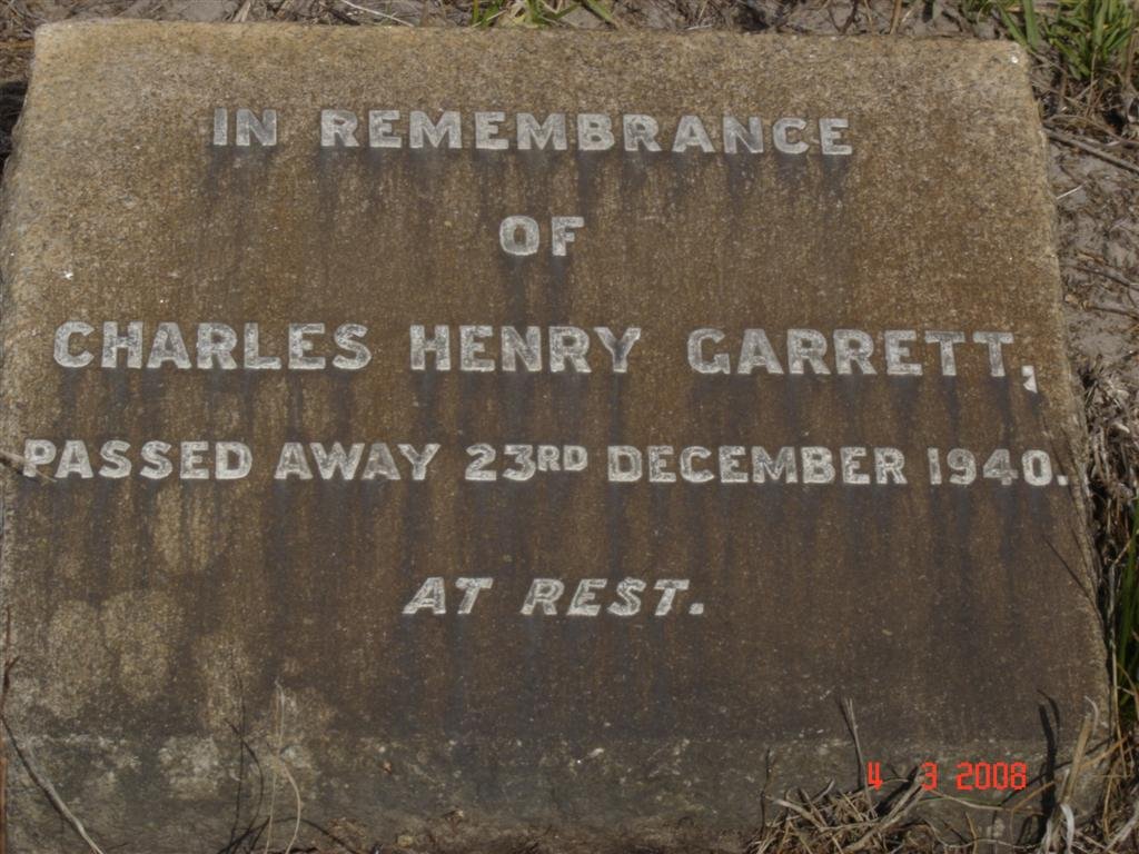 GARRETT Charles Henry -1940