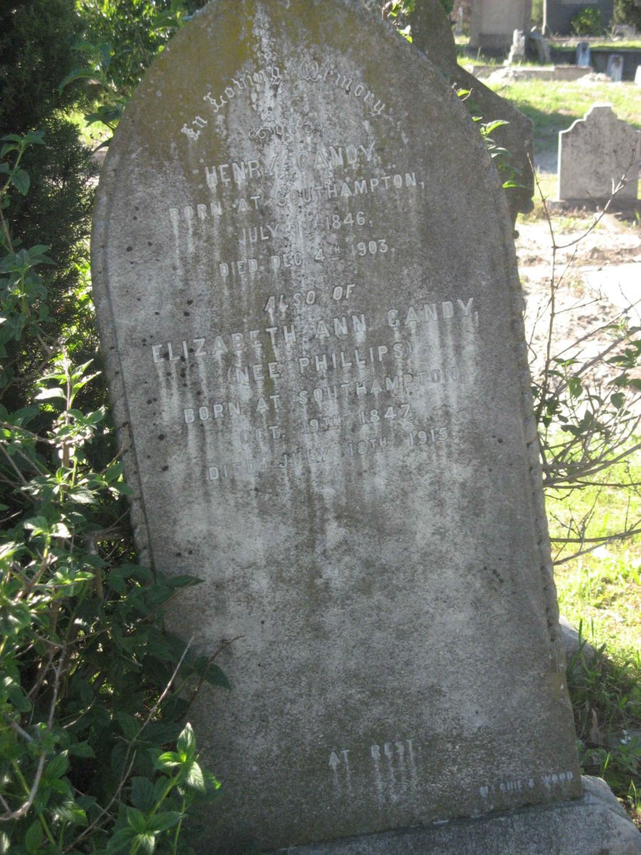 GANDY Henry 1846-1903 & Elizabeth Ann PHILLIPS 1847-1915
