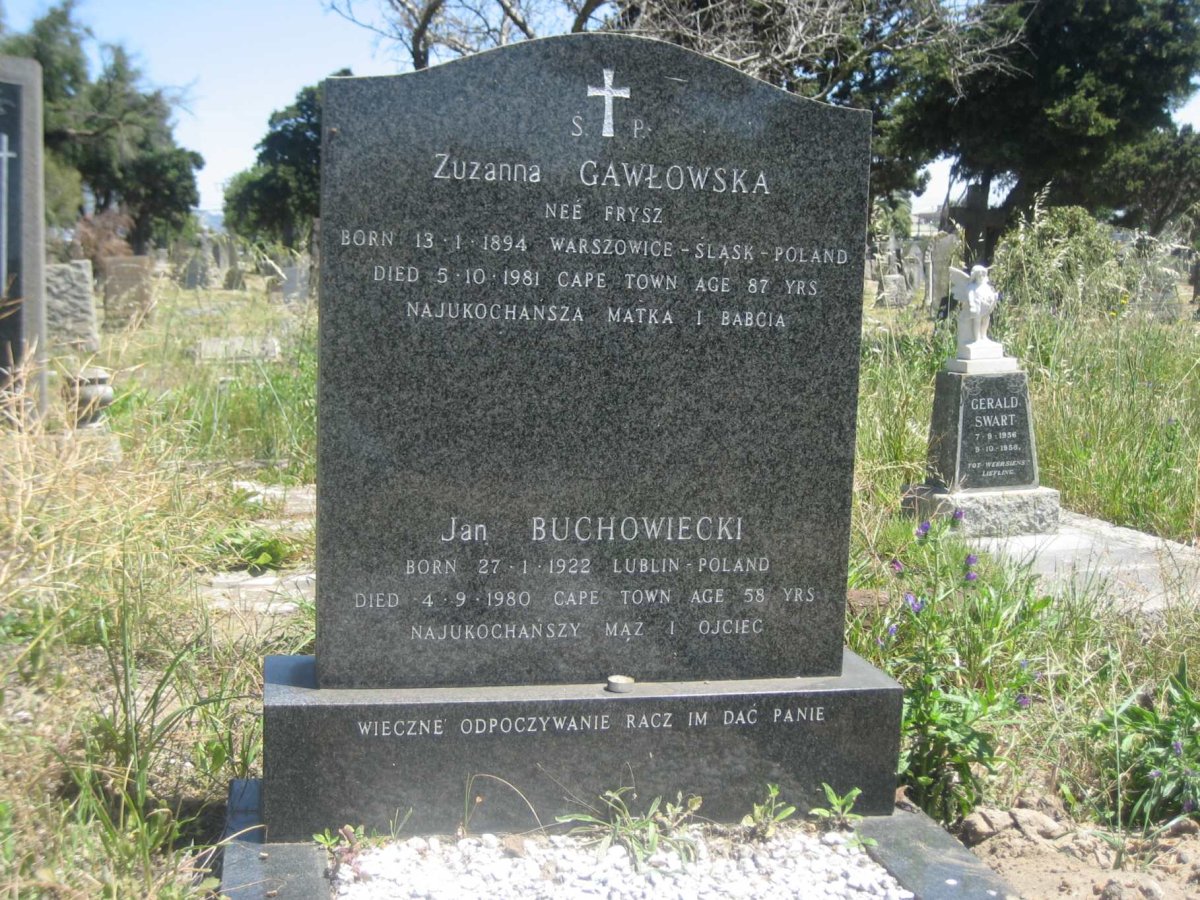 GAWLOWSKA Zuzanna nee FRYSZ 1894-1981 :: BUCHOWIECKI Jan 1922-1980