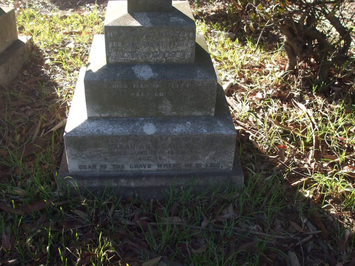 GADSBY Thomas -1924 &amp; Sarah Ann -19??