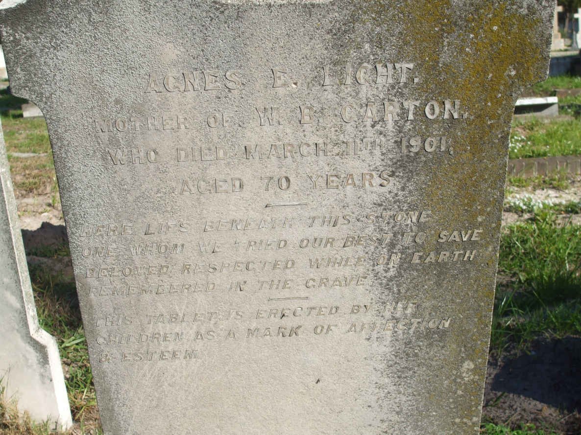 GARTON Agnes nee LIGHT  -1901 