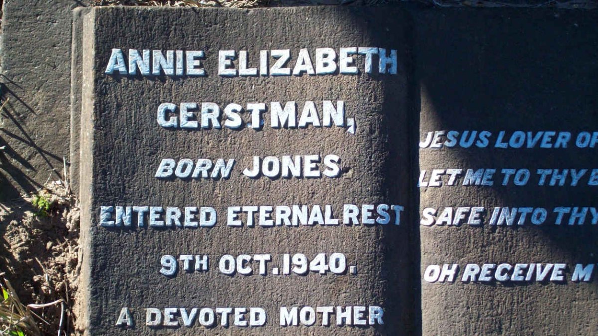 GERSTMAN Annie Elizabeth nee JONES  -1940