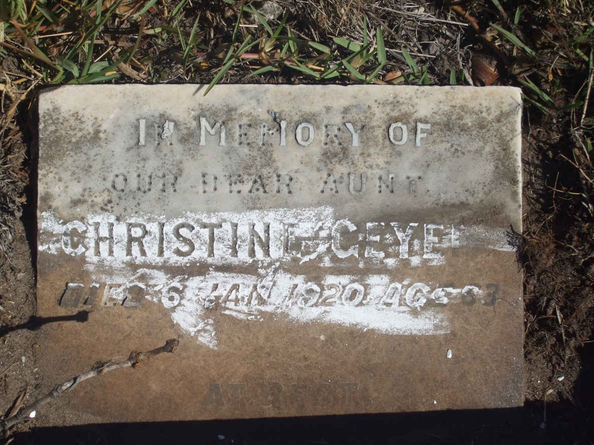 GEYER Christine -1920