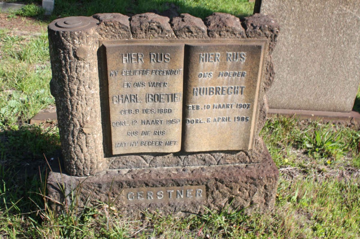 GERSTNER Charl 1880-1950 &amp; Huibrecht 1907-1985