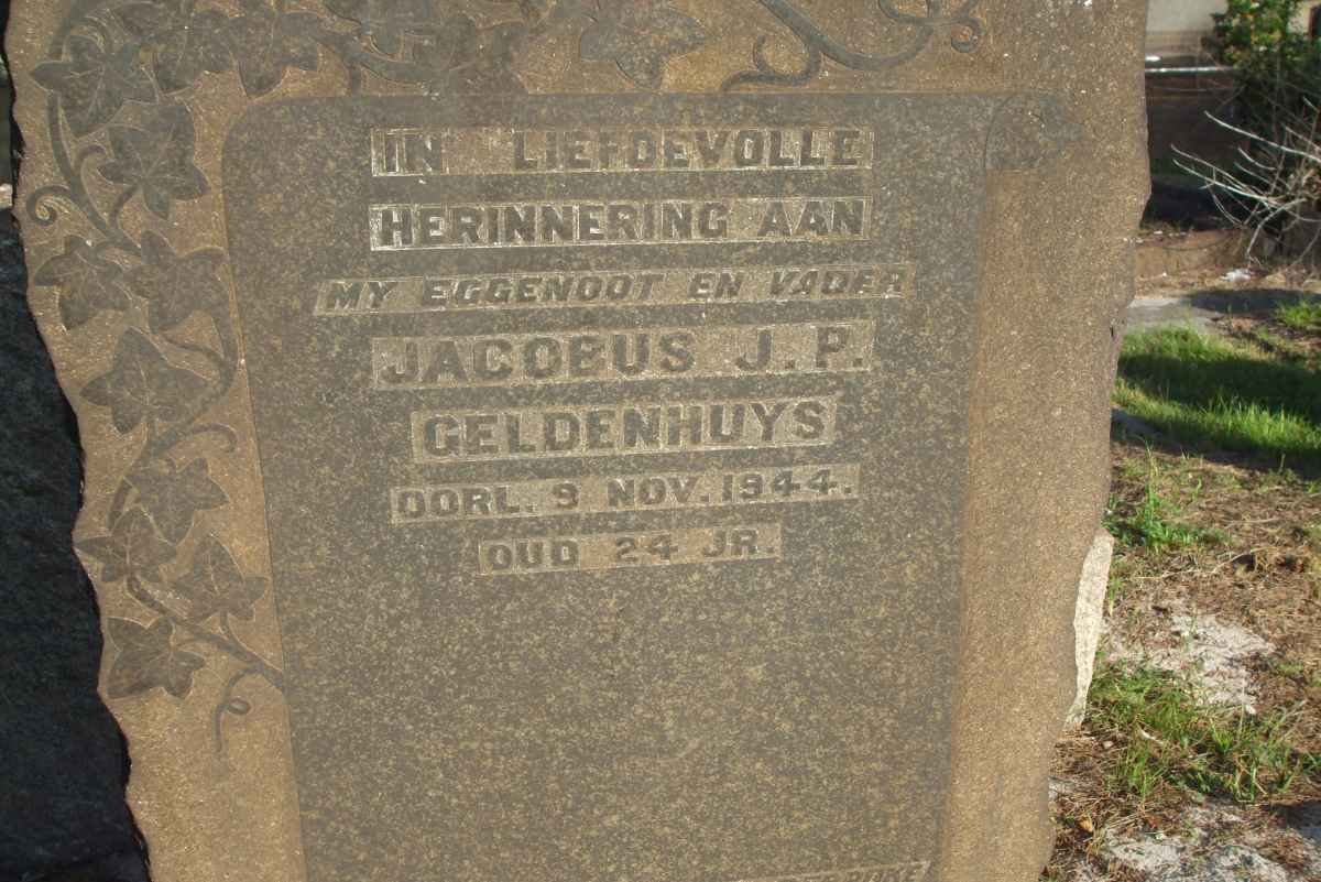 GELDENHUYS Jacobus J.P. -1944