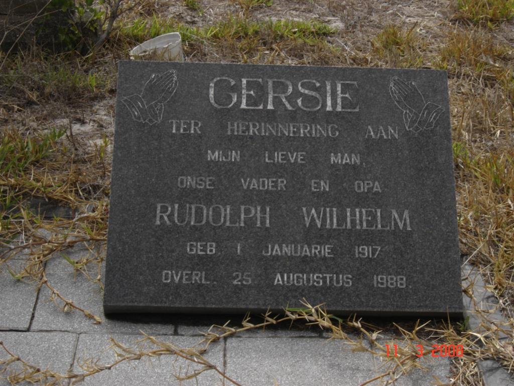GERSIE Rudolph Wilhelm 1917-1988