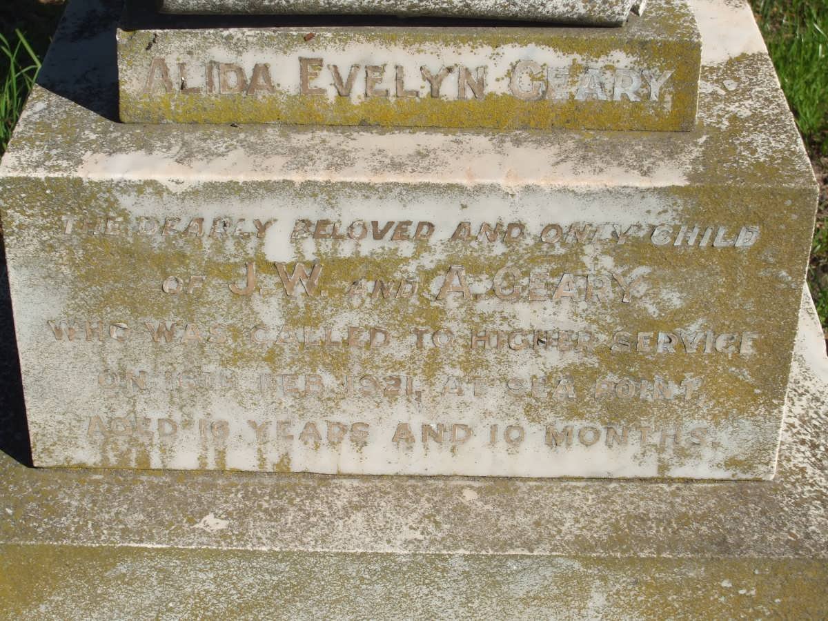 GEARY Alida Evelyn -1921