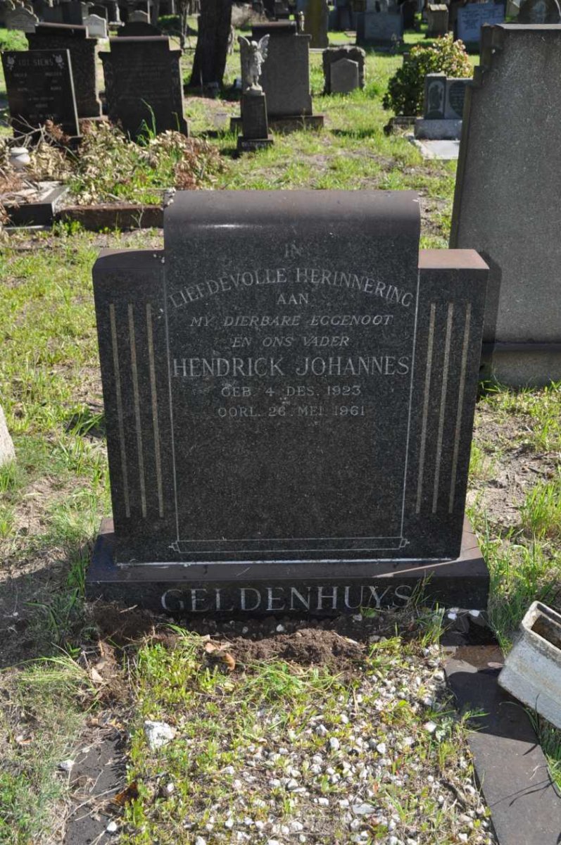GELDENHUYS Hendrick Johannes 1923-1961